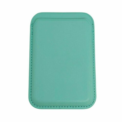 Чехол-бумажник кожаный для карт и визиток Leather Wallet MagSafe для Apple iPhone, фисташковый noname кардхолдер leather wallet green зеленый