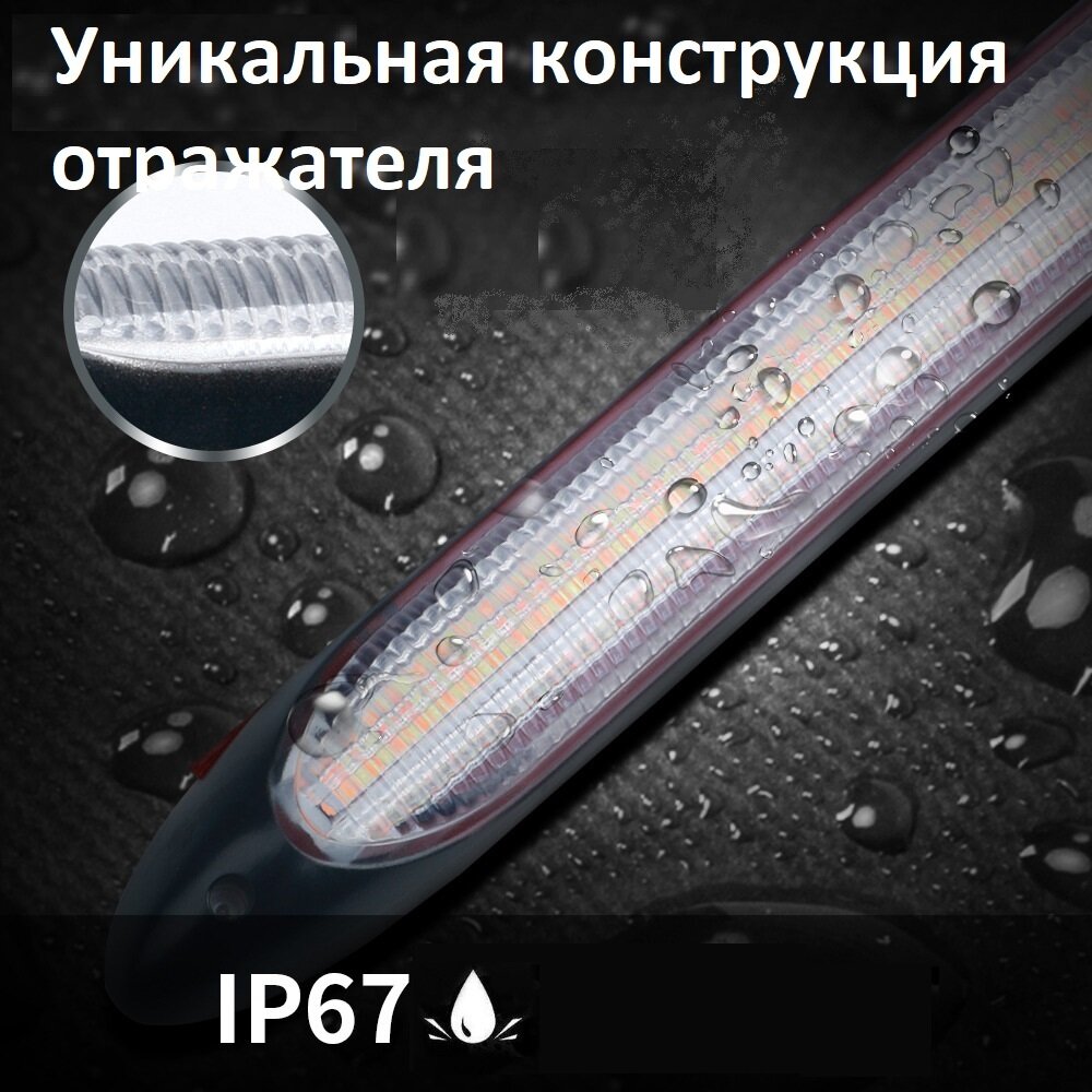 Светодиодные ходовые огни с поворотником/Ленты ДХО на фары drl ПТФ/Подсветка в авто DRL/15,5см