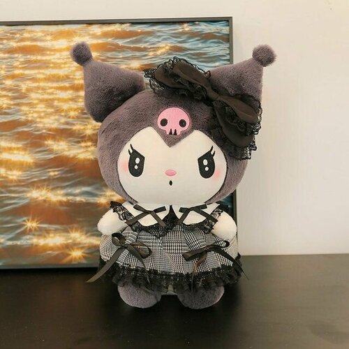 Мягкая игрушка Куроми Моя мелодия Хеллоу Китти Kuromi, 30 см - в подарок Маршмеллоу пухлый кролик