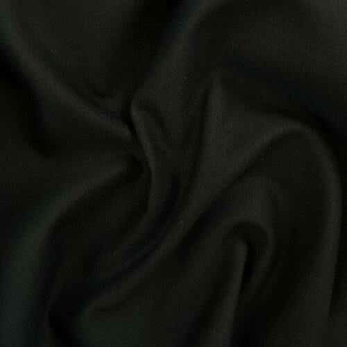 Ткань костюмная хлопок (черный) 100 хлопок италия 50 cm*150 cm