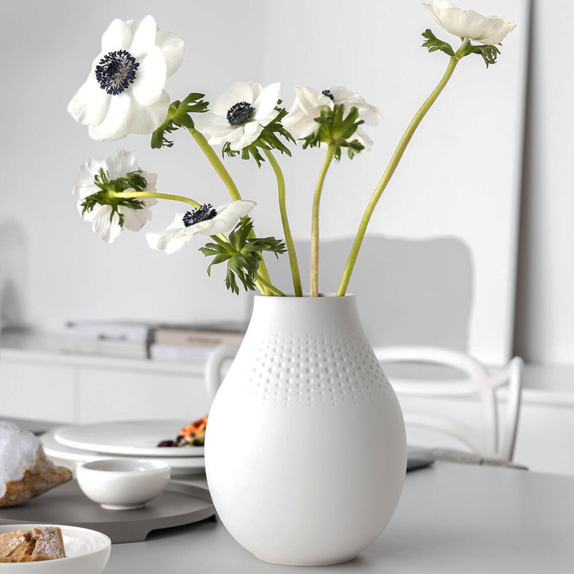 фото Ваза 20 см, Manufacture Collier Perle, Villeroy & Boch, Премиум-Фарфор