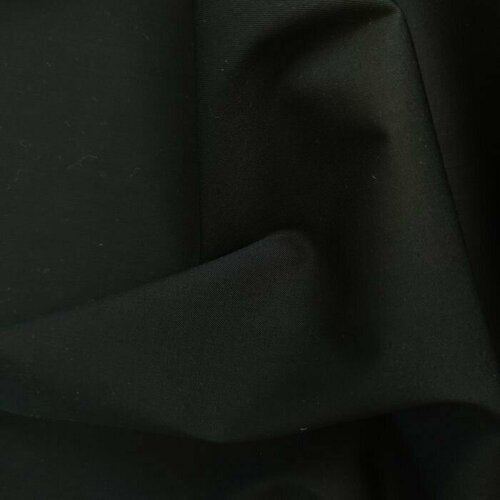 Ткань костюмная шерсть (черный) 100 шерсть италия 50 cm*145 cm