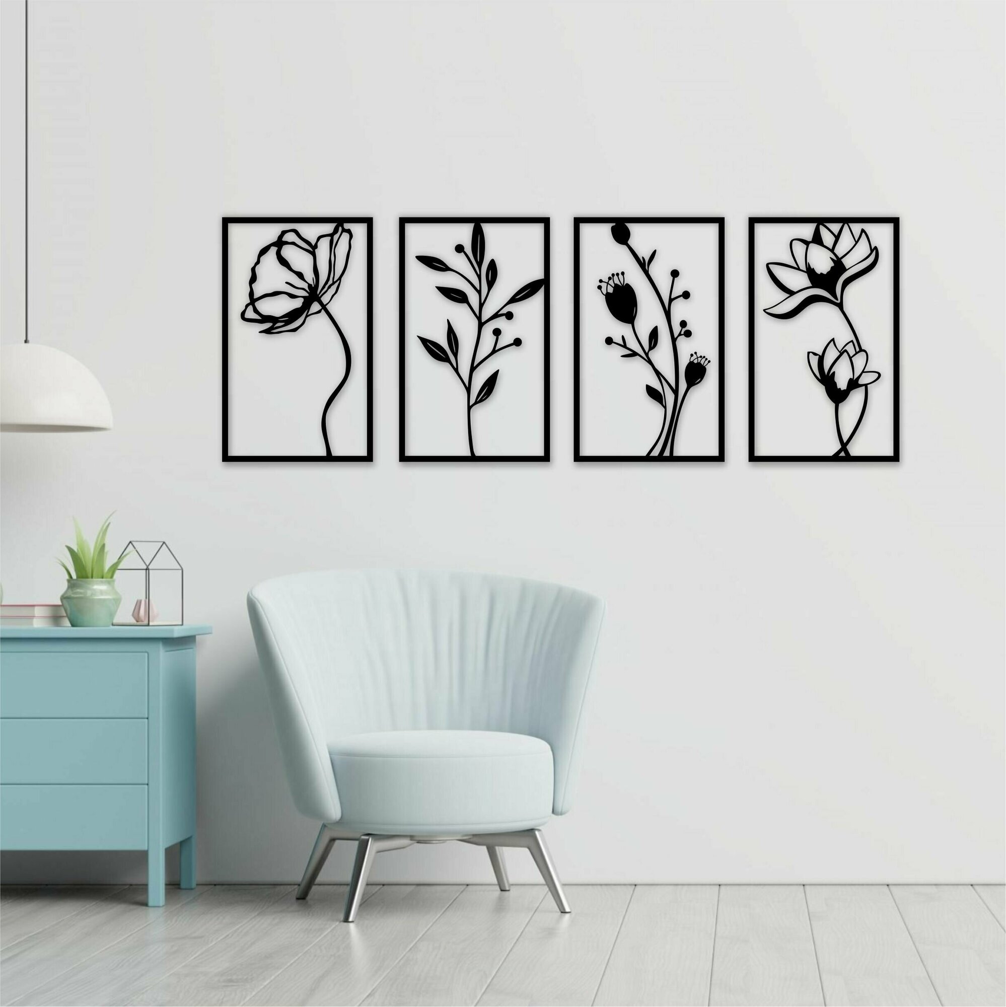 Панно настенное из дерева 