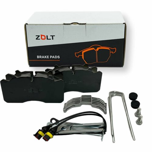 Колодка тормозная задняя/перед. ГАЗ C41R11 NEXT (к-т 4шт, c установ. компл.) ZOLT арт. ZL 109 011