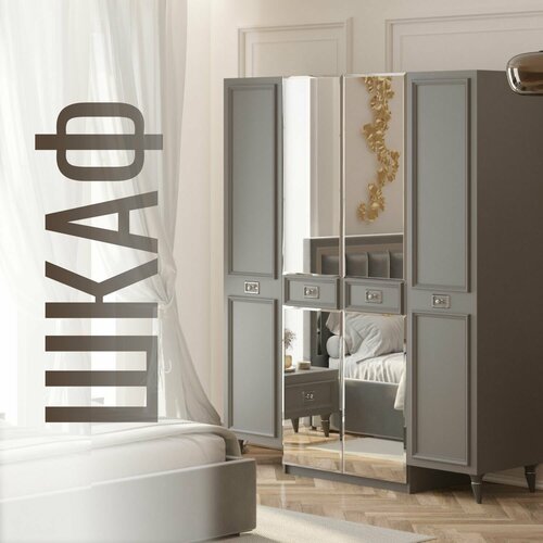 Шкаф в спальню Виктория 4х дверный