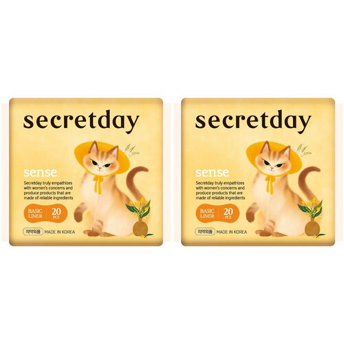 Secret Day, Гигиенические прокладки, 20 шт, 2 уп