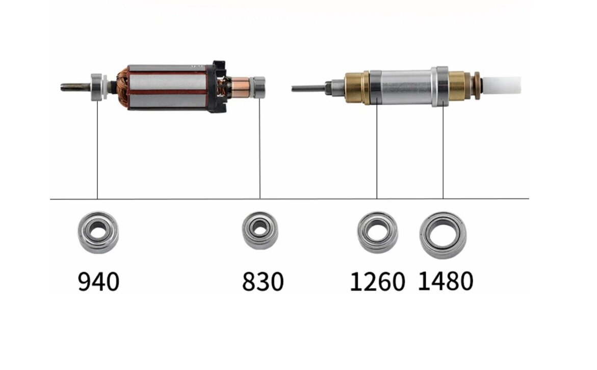 Подшипники для маникюрного аппарата Strong 102, 102L, 105L, 120, 107II, 4 штуки