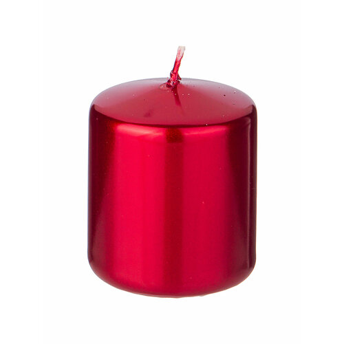 Свеча Новый Год Adpal, столбик красный, 7 см