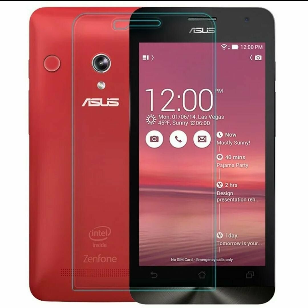 Противоударное защитное стекло 2D для Asus ZenFone 5 ZE620KL на экран прозрачное Асус зенфон 5