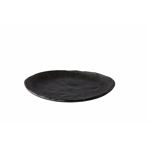 Тарелка мелкая 21 см, цвет черный, Oyster
