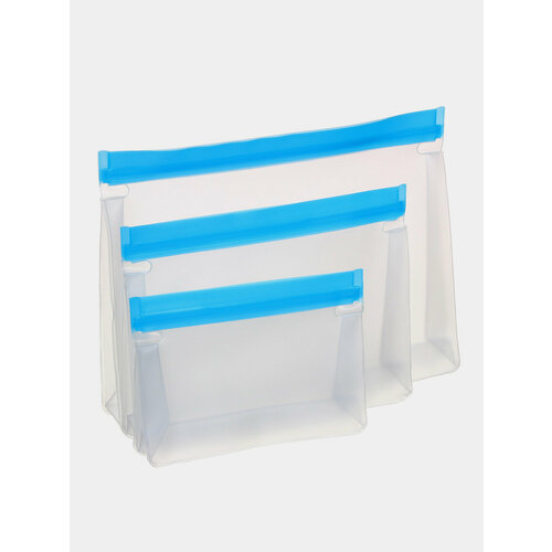 Набор пакетов с замком для заморозки продуктов, 6 штук