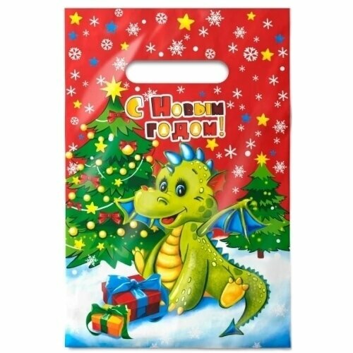 Пакет с вырубной неусиленной ручкой 20х30 30 Интерпак НГ Кроха Россия 135₽