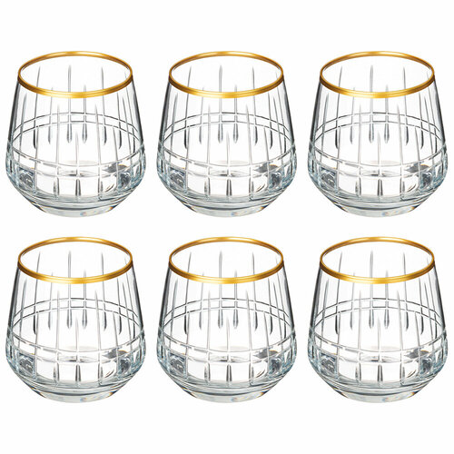 Набор из 6 штук Стакан DECORES 345мл, стекло (197-1017)