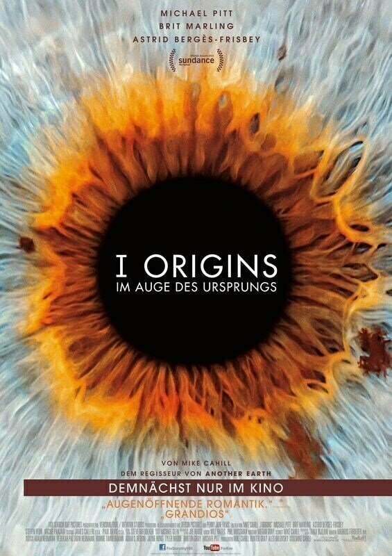 Плакат постер на бумаге Я-начало (I Origins) Майк Кэхилл. Размер 42 х 60 см