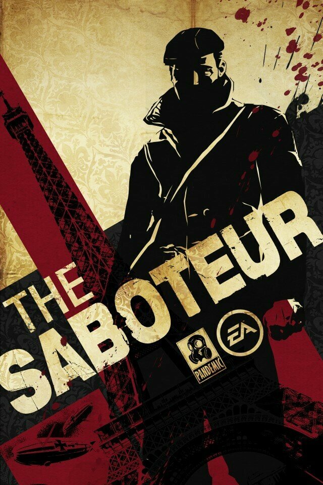 Плакат, постер на бумаге The Saboteur/Диверсант. Размер 60 на 84 см