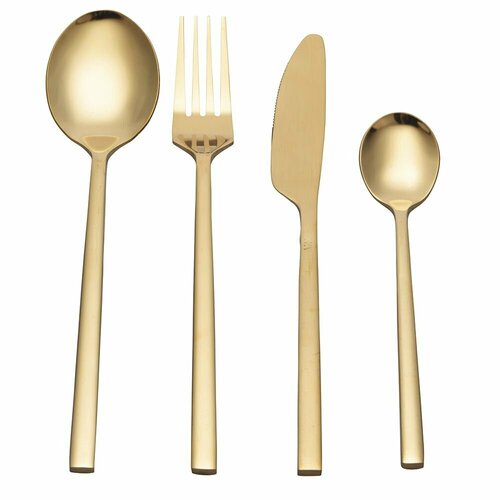 Набор столовых приборов из 24-х предметов Villa D'Este STYLO SHINY GOLD, VD5907281