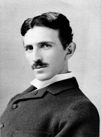 Плакат постер на бумаге Nikola Tesla/Никола Тесла. Размер 21 х 30 см