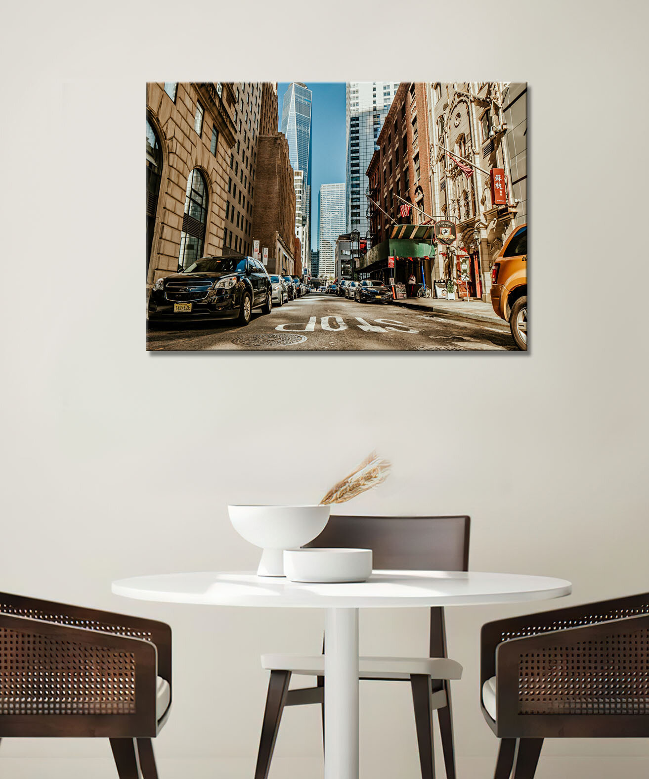 Картина/Картина на холсте для интерьера/Картина на стену/Картина для кухни/ - Нью-Йорк улицы 5 50х70