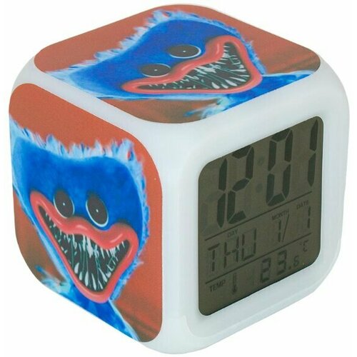 Часы-будильник Huggy Wuggy с подсветкой №7