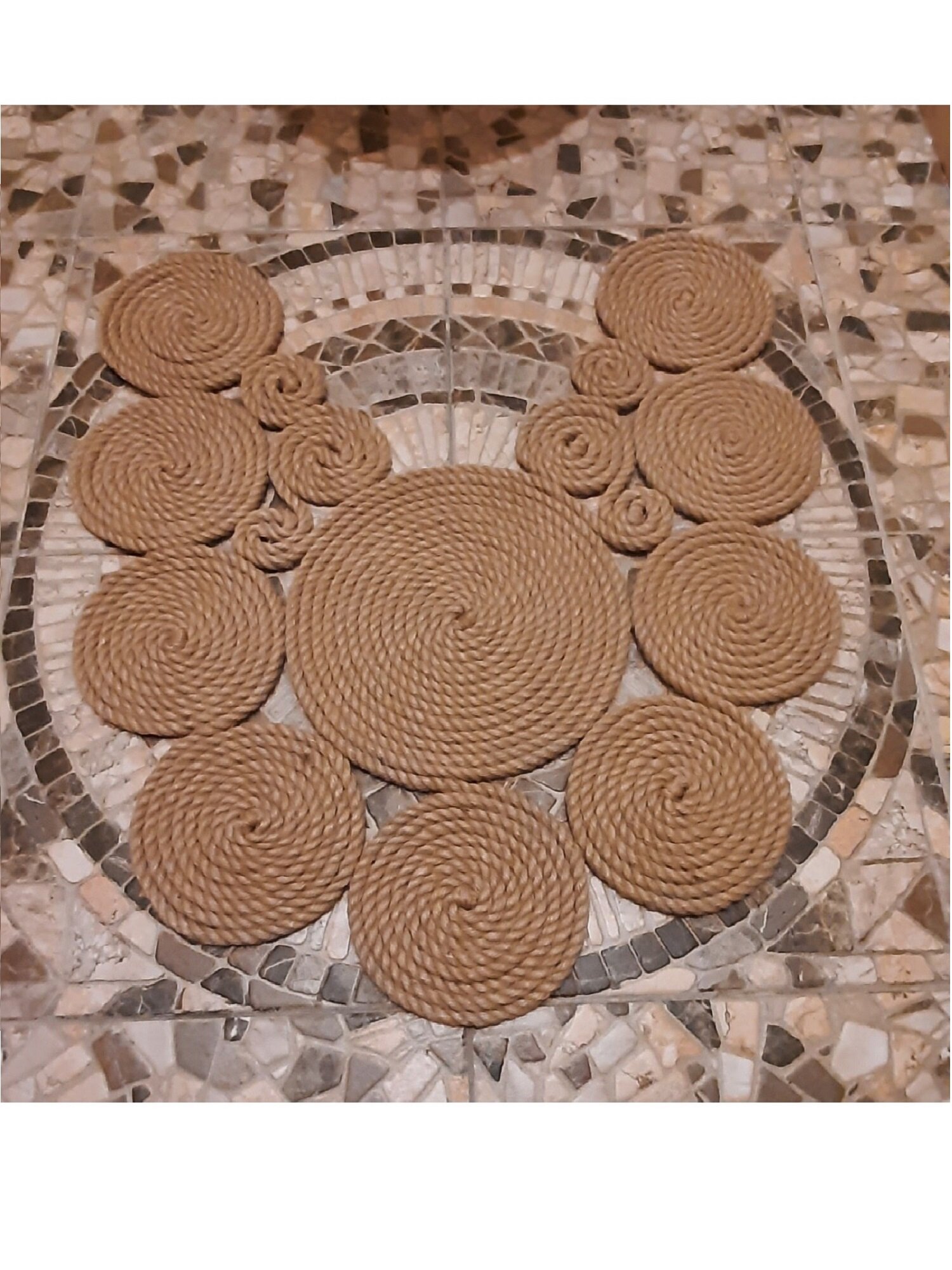 фото Коврик для туалета/в ванную Джутовый 100% натуральный