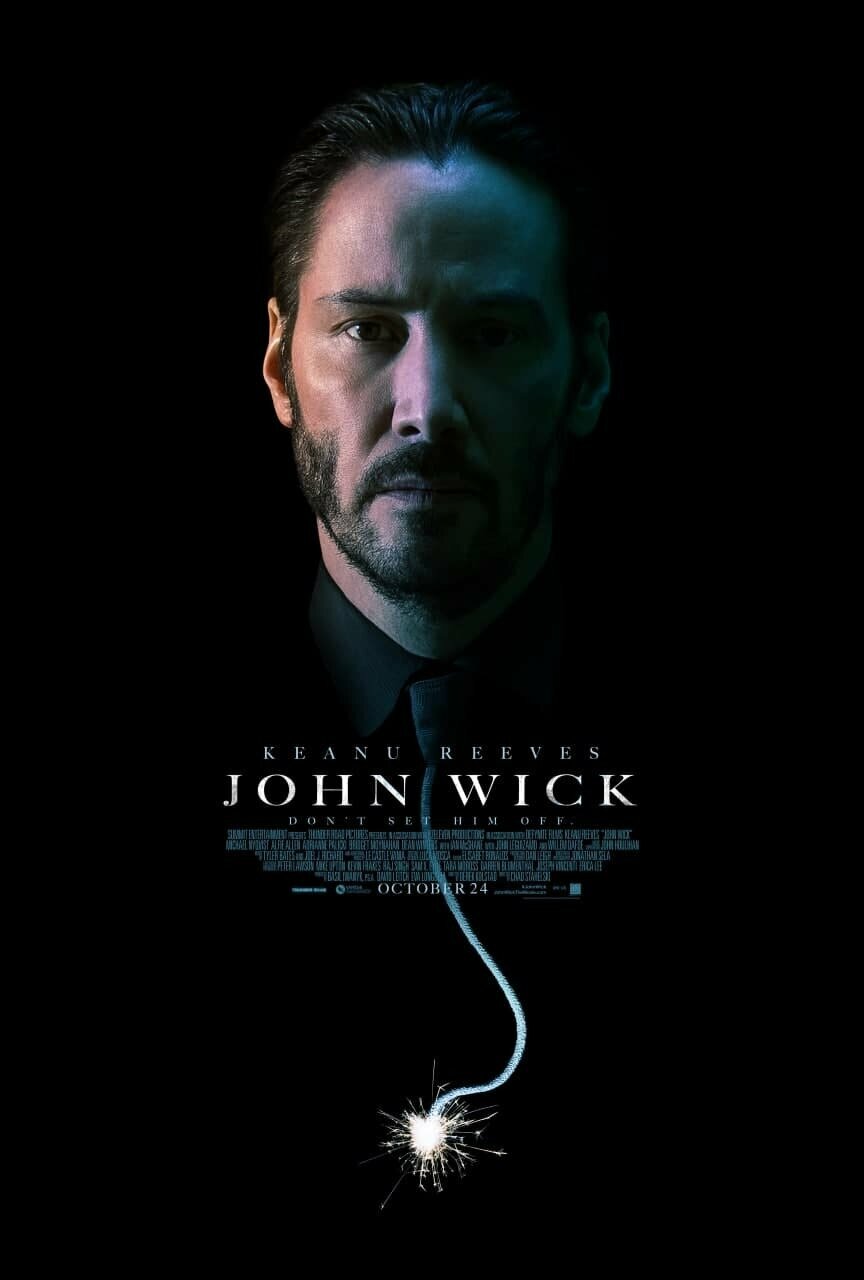 Плакат, постер на бумаге Джон Уик (John Wick, 2014г). Размер 21 х 30 см