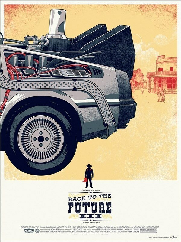 Плакат постер на бумаге Назад в будущее 3 (Back to the Future Part III) Роберт Земекис. Размер 21 х 30 см