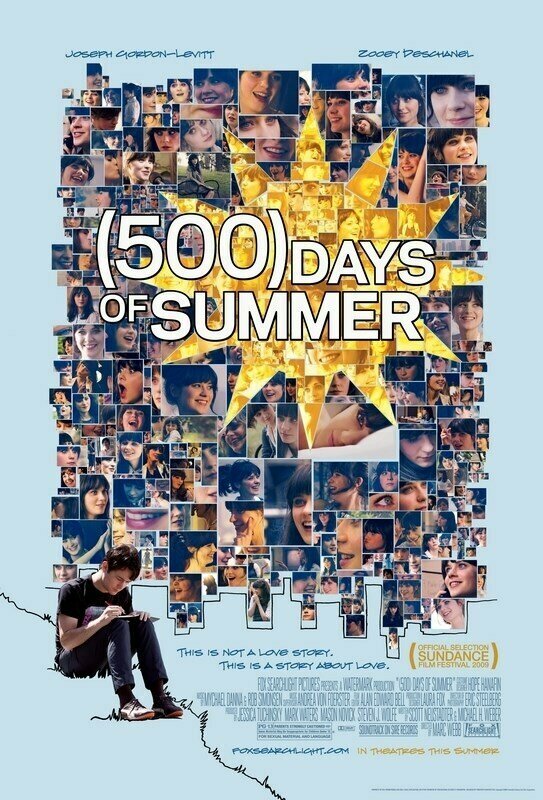 Плакат постер на бумаге 500 дней лета ((500) Days of Summer) Марк Уэбб. Размер 21 х 30 см