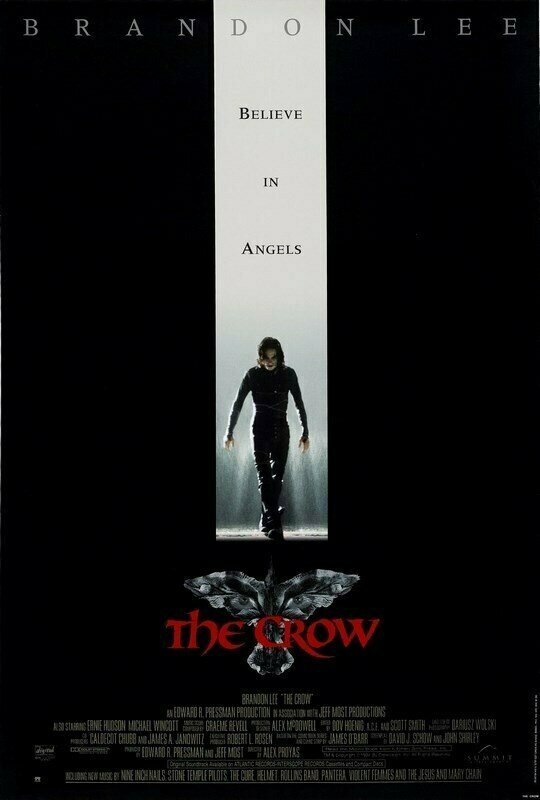 Плакат, постер на бумаге Ворон (The Crow), Алекс Пройас. Размер 30 х 42 см