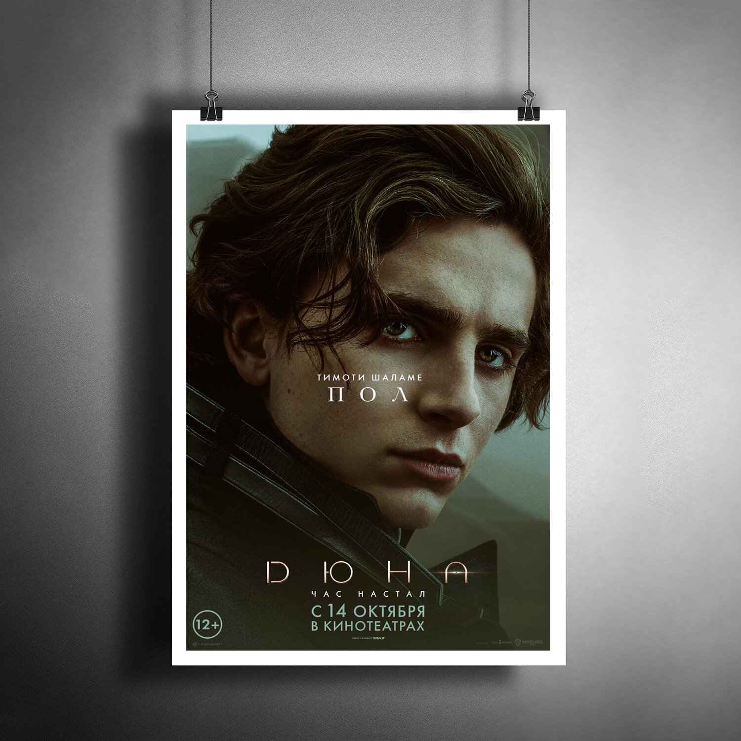 Постер плакат для интерьера "Фильм: Дюна. The Dune. Тимоти Шаламе"/ Декор дома, офиса, комнаты A3 (297 x 420 мм)