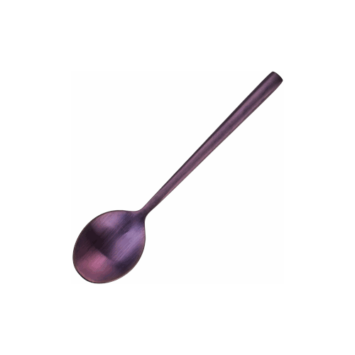 Ложка чайная «Саппоро бэйсик»; сталь нерж, L=13,9см; фиолет, матовый, Kunstwerk, QGY - S049-3p