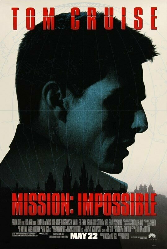 Плакат постер на бумаге Миссия: невыполнима (Mission Impossible) Брайан Де Пальма. Размер 21 х 30 см