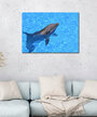 Картина - дельфин, экзотический дельфин, живая природа, дельфин в море (17) 30х40