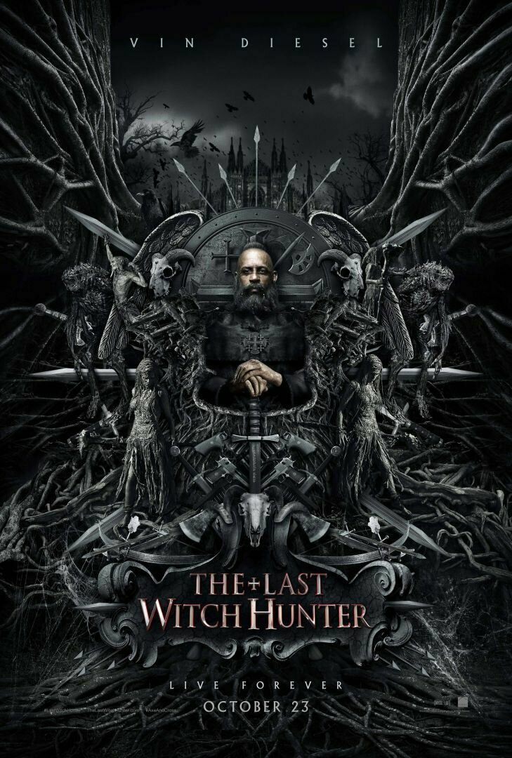 Плакат, постер на бумаге The Last Witch Hunter/Последний охотник на ведьм. Размер 21 на 30 см