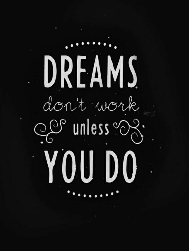 Плакат, постер на бумаге Motivation/Dreams don t Work, unless You Do/искусство/арт/абстракция/творчество. Размер 30 на 42 см
