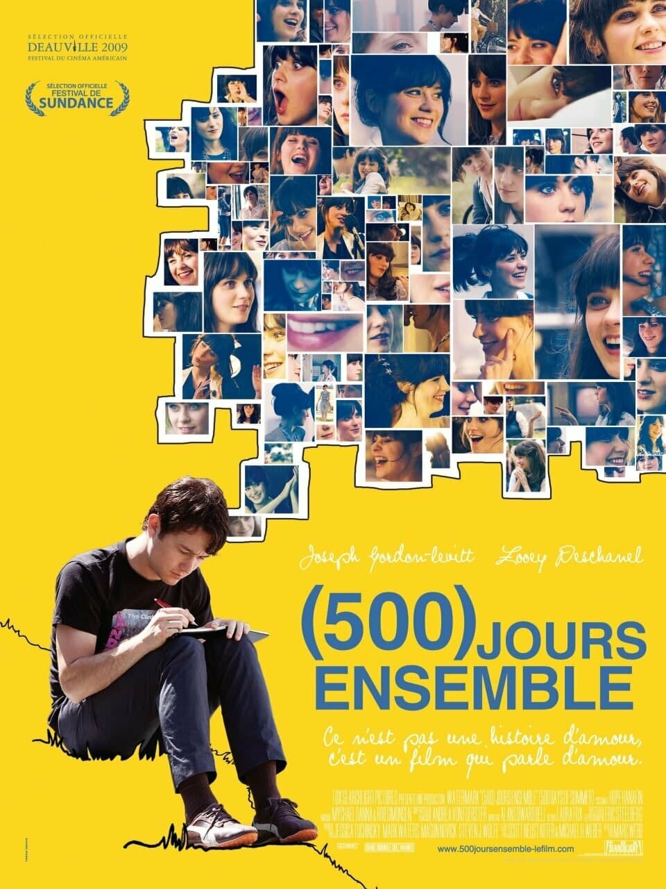 Плакат постер на бумаге 500 дней лета ((500) Days of Summer 2009г). Размер 30 х 42 см