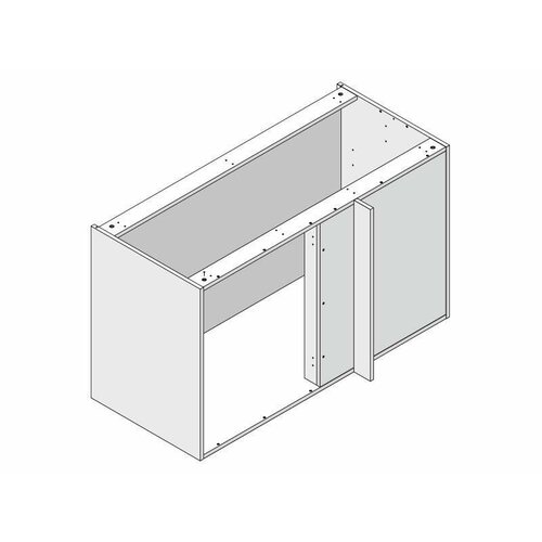 Корпус напольный 1010*53*72 угловой, 1 полка