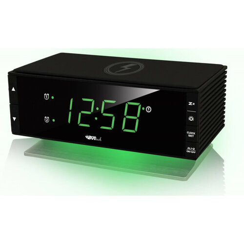 BVItech BV-433G Настольные часы с бесконтактной зарядкой для телефона