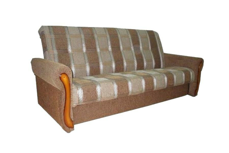 фото Диван кровать Уют книжка 140 Шенилл коричневый ППУ