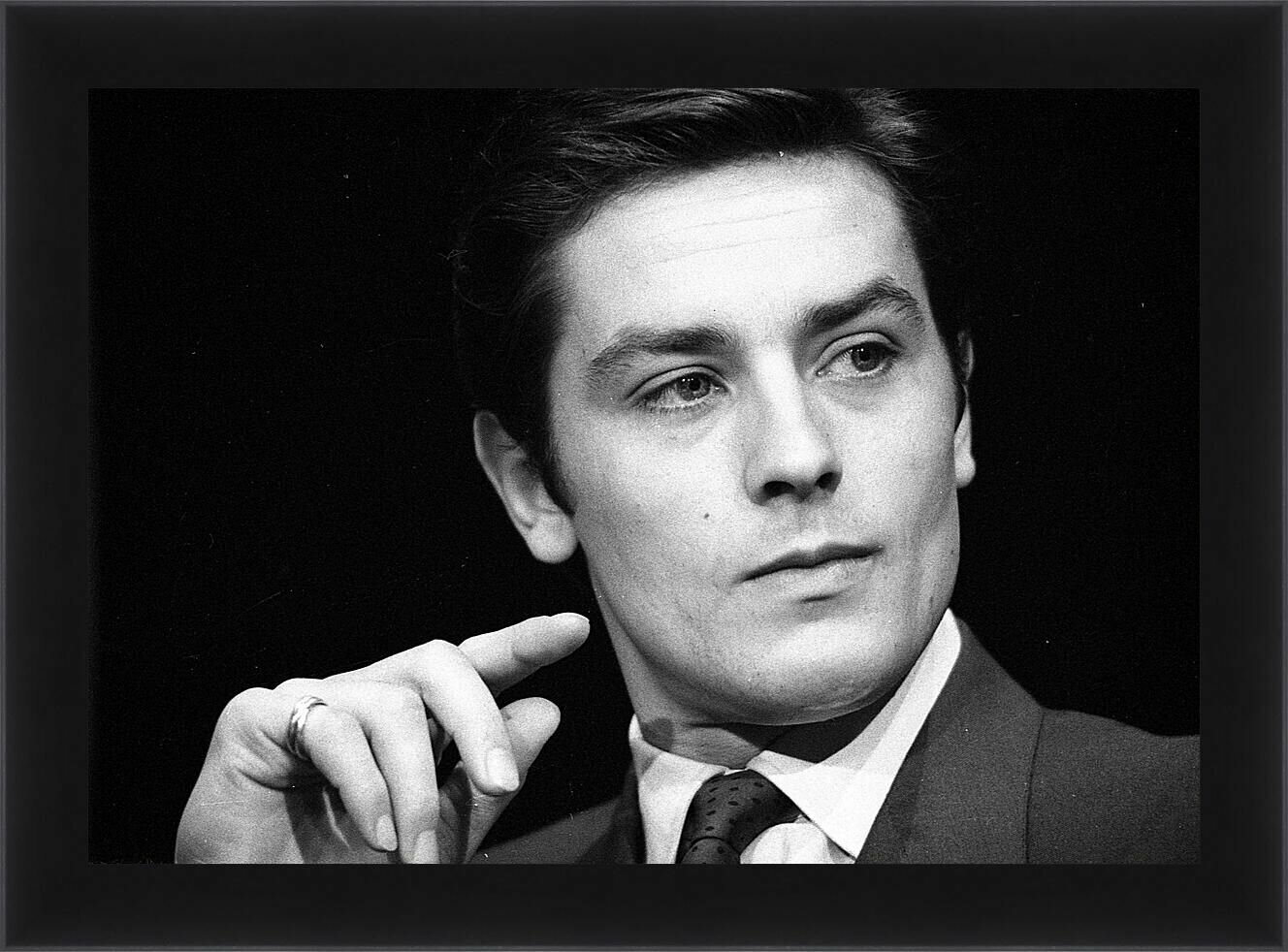 Плакат постер на бумаге Ален Делон. Alain Delon. Размер 21 х 30 см