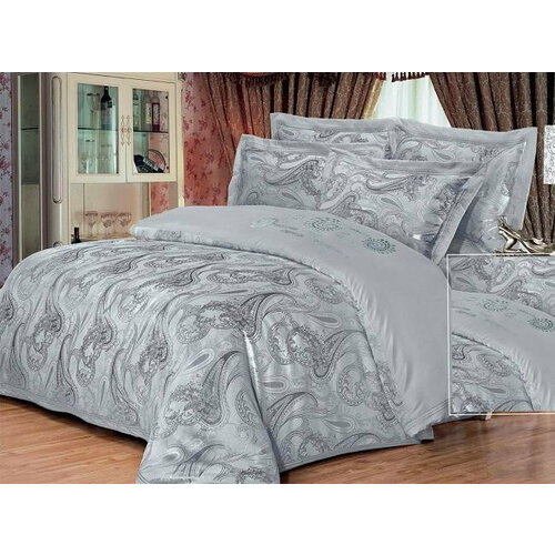 Постельное белье жаккардовое с вышивкой SILK PLACE 058-4-1521 1,5-спальное 50х70 (2шт)