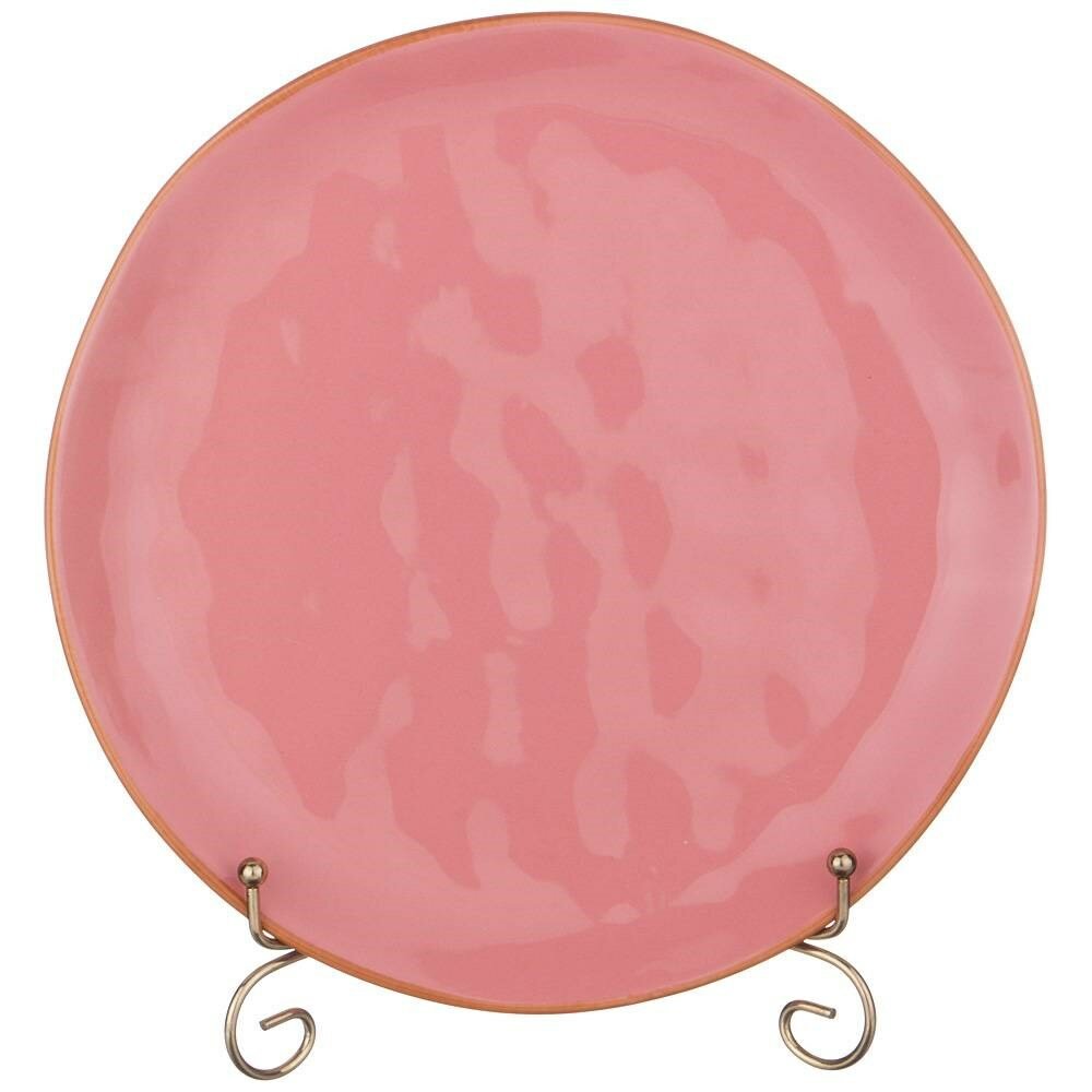 Тарелка обеденная "Concerto" D=26 см розовый