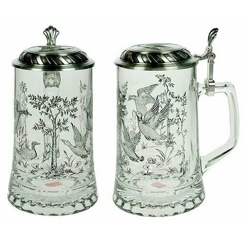 Коллекционная пивная кружка из стекла 