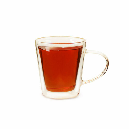 ДВЕ Кружки из двойного стекла Сакура ЧС 210 мл