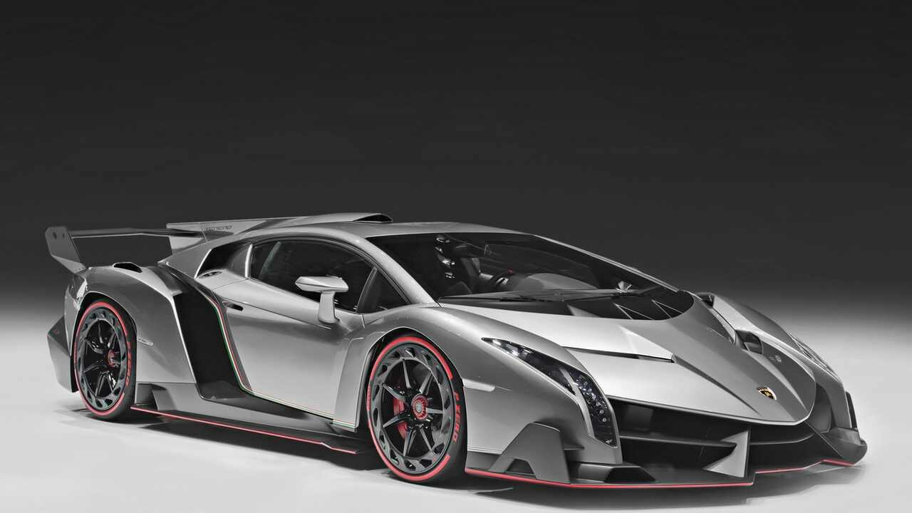 Картина на холсте 60x110 Альянс Лес "Lamborghini ламборгини Veneno" на подрамнике / интерьер/ декор