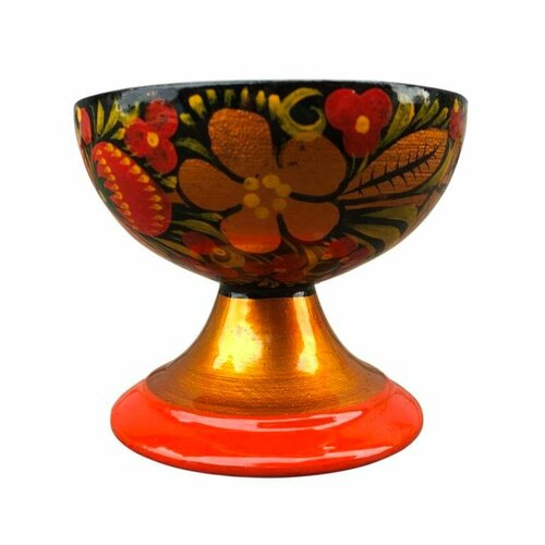 Креманка для варенья деревянная Хохлома 70*80 мм