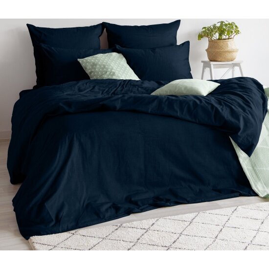Полутораспальный комплект постельного белья Verossa Twilight blue Сатин с наволочками 50х70