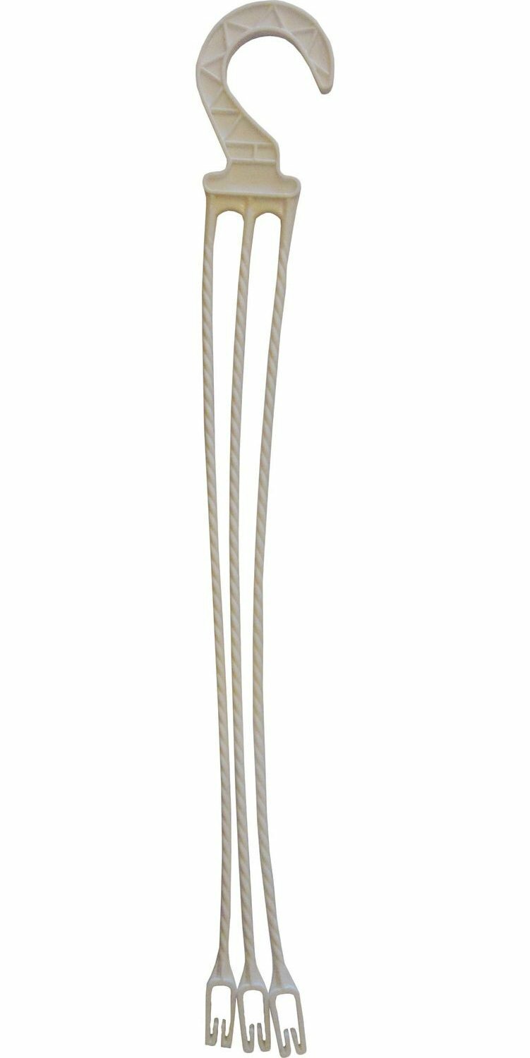 фото Подвес для кашпо пластиковый «Мальва» белый