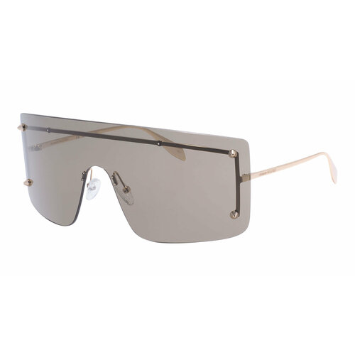 Солнцезащитные очки Alexander McQueen, золотой, коричневый