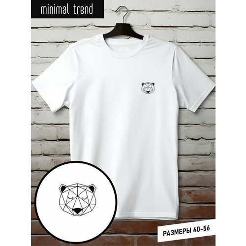 фото Футболка minimal trend, размер m, белый