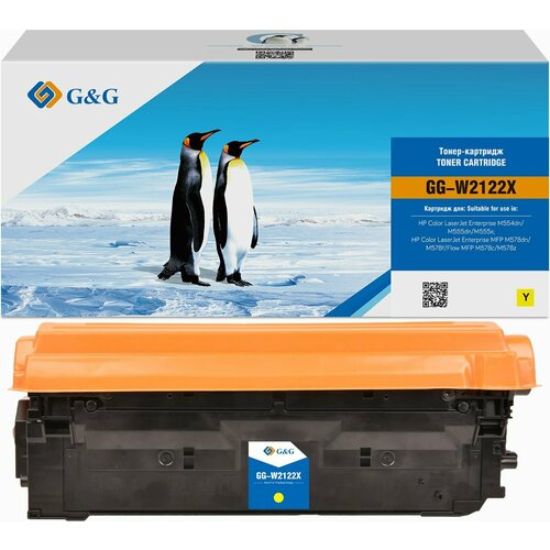 Картридж лазерный G&G 212X GG-W2122X желтый картридж cactus cs w2122x 212x желтый